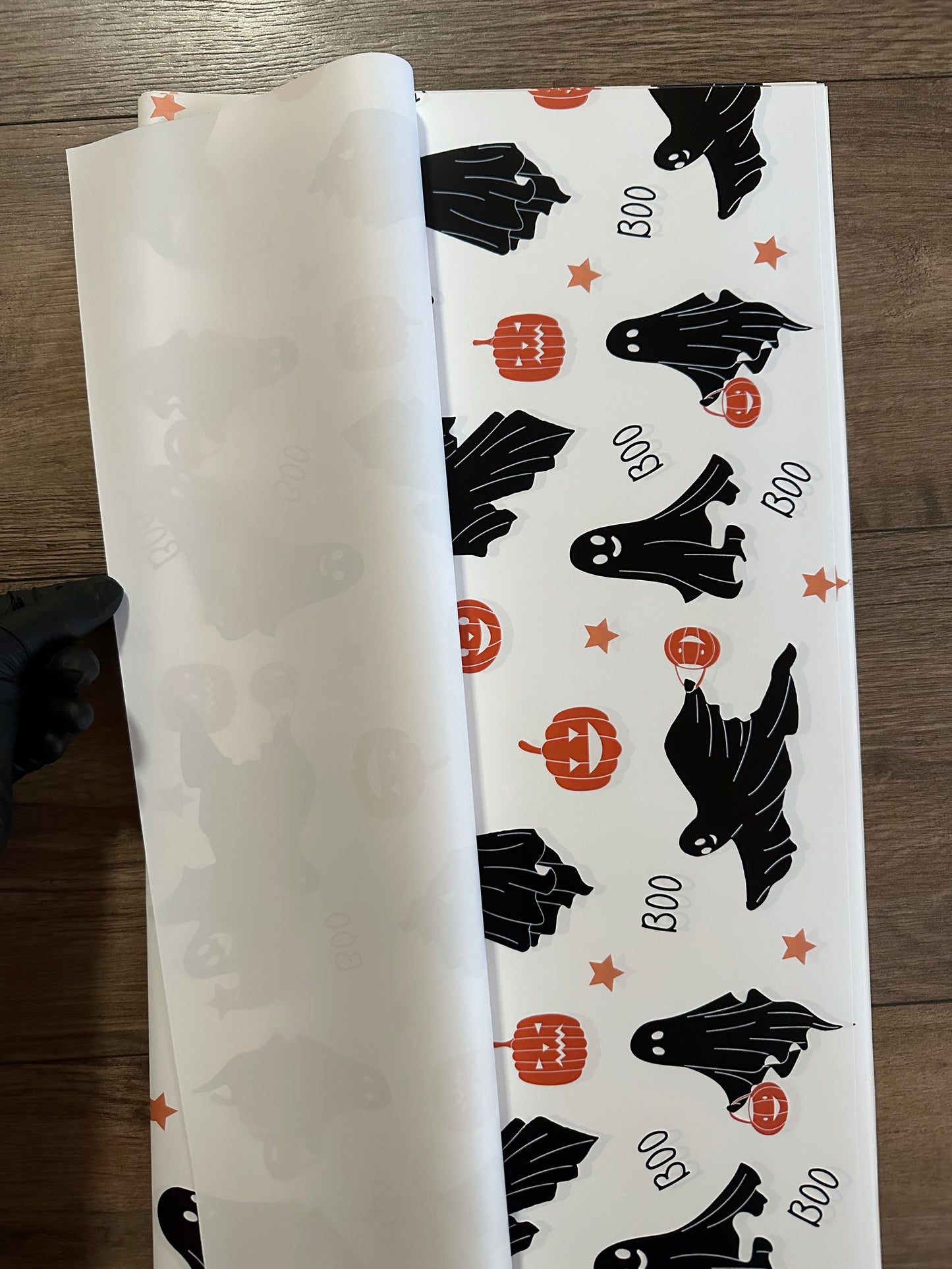 Ghost & pumpkin wrap