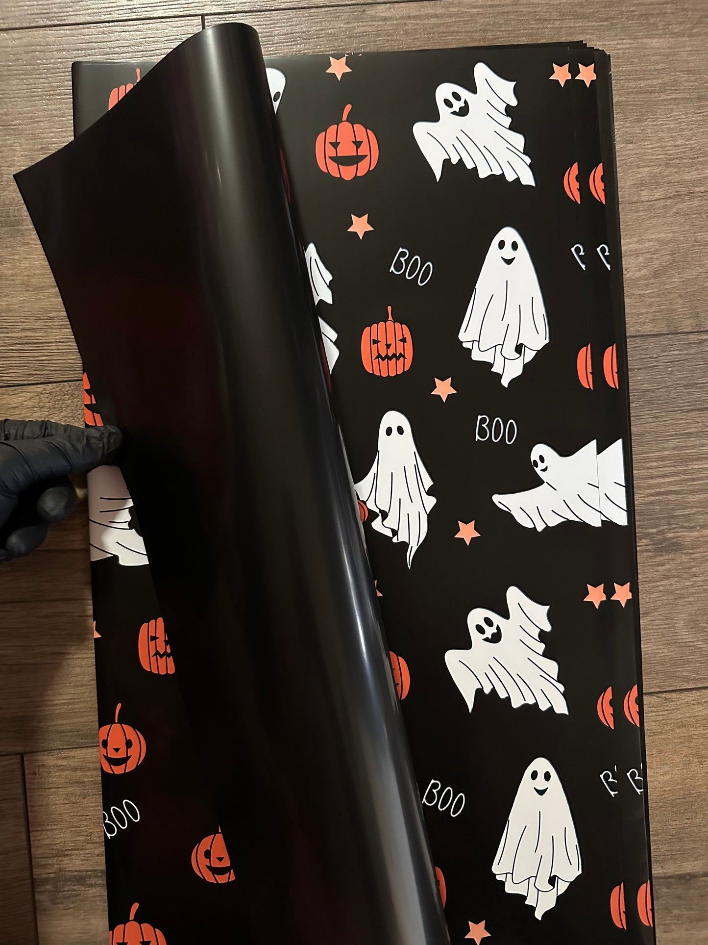 Ghost & pumpkin wrap